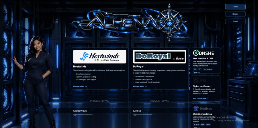 Alhena visual identity example